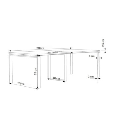 Compre o PACOTE Mesa de reunião OFIMEET CLASSIC ML-PR + Cadeira STEP-TAPI.