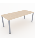 PACK Mesa de FORMACIÓN BASIC 140x60 cms ML + 2 Sillas BASIC-TAPI + Silla UDINE-SB