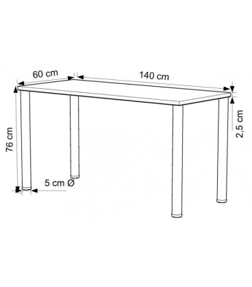 PACK Mesa de FORMACIÓN BASIC 140x60 cms ML + 2 Sillas BASIC-TAPI + Silla UDINE-SB