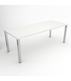 Mesa de FORMACIÓN PATA CUADRADA CROMADA ML 140x60 cms ML 2