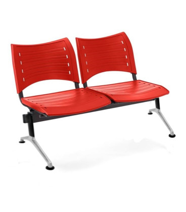 【Bancada con asiento y respaldo en polipropileno BANCADA POLI-2】