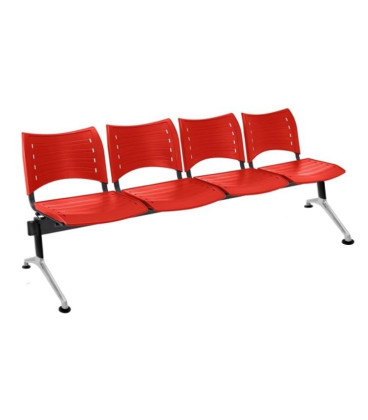 【Bancada con asiento y respaldo en polipropileno BANCADA POLI-4】