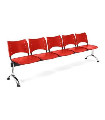 【Bancada con asiento y respaldo en polipropileno BANCADA POLI-5】