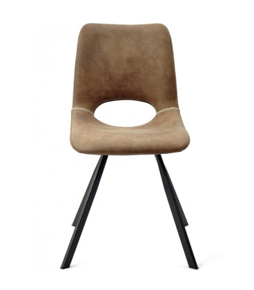 【Silla confidente, metal y similpiel ANTIBES】Mejor Calidad y Precio