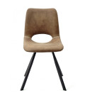 【Silla confidente, metal y similpiel ANTIBES】Mejor Calidad y Precio