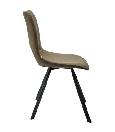 【Silla confidente, metal y similpiel ANTIBES】Mejor Calidad y Precio