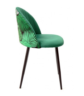 Silla de diseño, tapizada en terciopelo Velvet, FLORAL. Mejor calidad 2