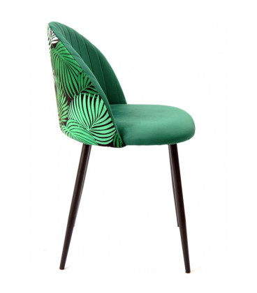 Silla de diseño, tapizada en terciopelo Velvet, FLORAL. Mejor calidad