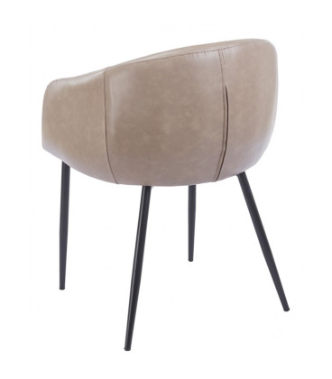 Sillón tapizado en similpiel PELAYO