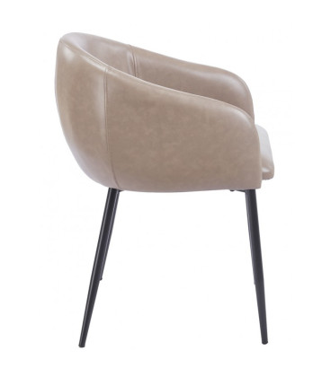 Sillón tapizado en similpiel PELAYO