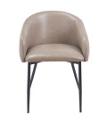 Sillón tapizado en similpiel PELAYO