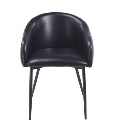 Sillón tapizado en similpiel vintage PELAYO