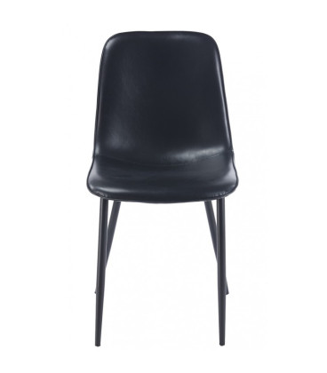 Silla tapizada en similpiel vintage PEÑAFIEL