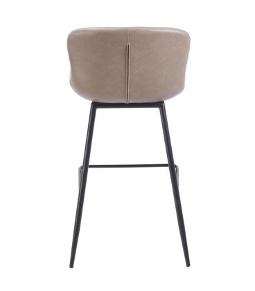 Taburete tapizado en similpiel vintage SAMPER