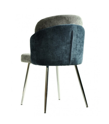 Silla tapizada en tejido chenilla DRESDE