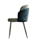Silla tapizada en tejido chenilla DRESDE