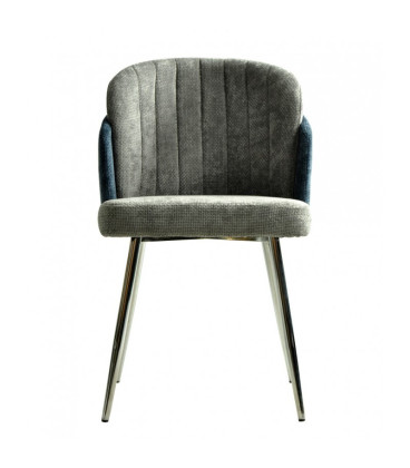 Silla tapizada en tejido chenilla DRESDE