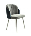 Silla tapizada en tejido chenilla DRESDE