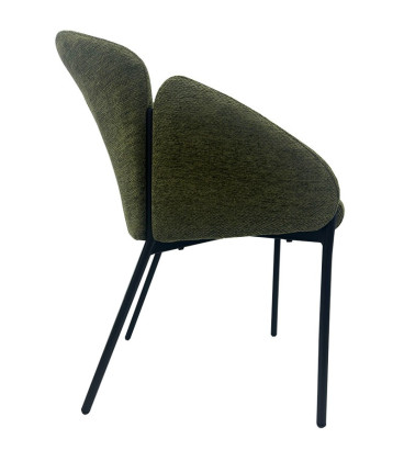 Sillón tapizado en chenilla GIORGIO