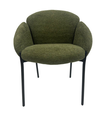 Sillón tapizado en chenilla GIORGIO