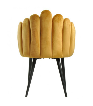 Sillón tapizado en velvet DEVIN