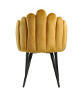 Sillón tapizado en velvet DEVIN