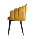 Sillón tapizado en velvet DEVIN