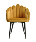 Sillón tapizado en velvet DEVIN