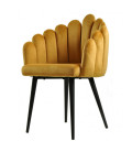 Sillón tapizado en velvet DEVIN