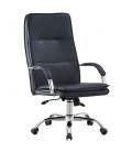 Sillón de similpiel, con respaldo alto, NEROTH