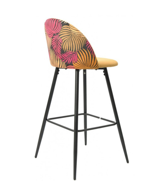 Cadeira de design, estofada em veludo, FLORAL. Melhor qualidade