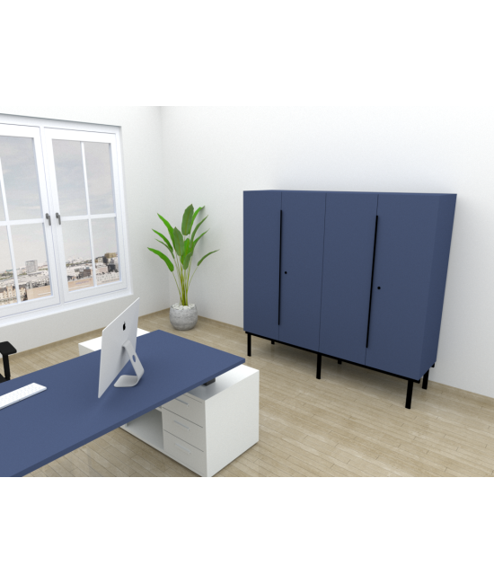 ARMÁRIO ALTO DE ESCRITÓRIO COM PORTAS NEW 143x90x45cm