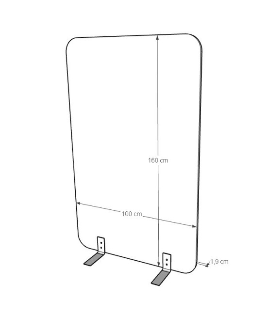 Panel separador acústico 100x160. Mejor calidad y precio.
