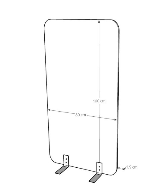 Panel separador acústico 80x160. Mejor calidad y precio.