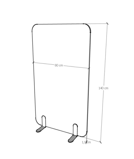 Panel separador acústico 80x140 cms. Mejor calidad y precio.