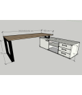 Mesa com CREDENÇA DE APOIO NEW