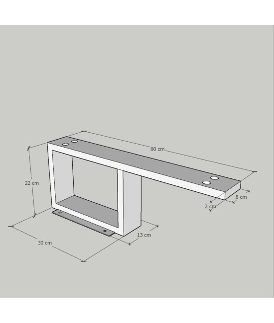 Mesa com CREDENÇA DE APOIO NEW