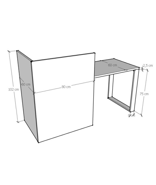 Mesa MOSTRADOR MODERN 80 cms