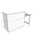 Mesa MOSTRADOR MODERN 120 cms