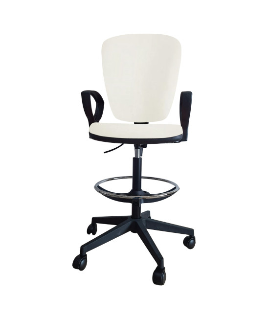 【Taburete de trabajo con brazos UDINE TABURETE】Compra Mejor Precio