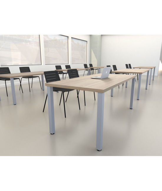 Mesa de FORMAÇÃO PATA CUADRADA 140x60 cms ML
