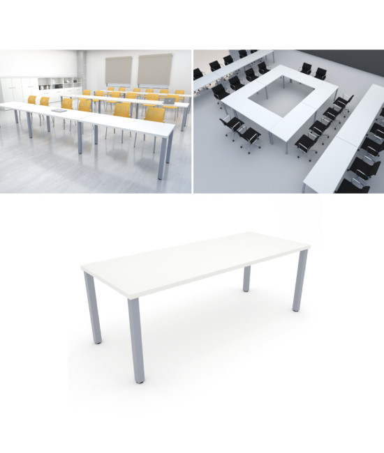 Mesa de FORMAÇÃO PATA CUADRADA 140x60 cms ML