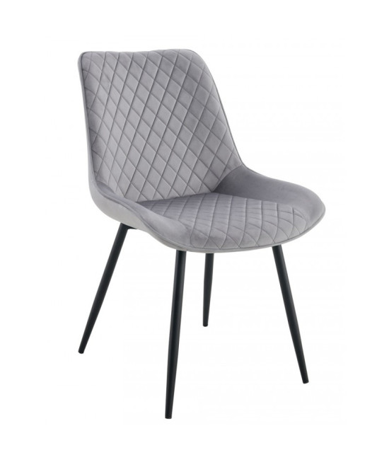 Silla tapizada en velvet, FELICIA