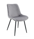 Silla tapizada en velvet, FELICIA