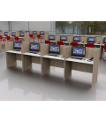Call Center Box 5 puestos fabricado con tablero melaminado