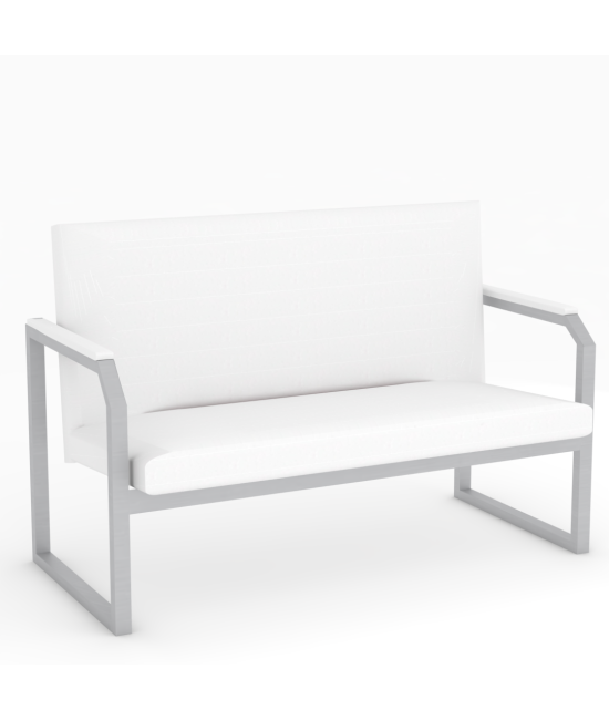 【Módulo para sala de espera】Sofá de 2 plazas para recepción. Módulo de 2 plazas.