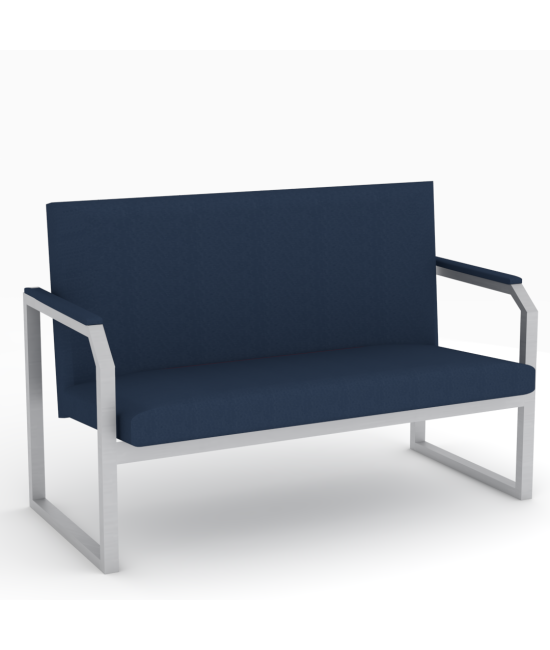 【Módulo para sala de espera】Sofá de 2 plazas para recepción. Módulo de 2 plazas.