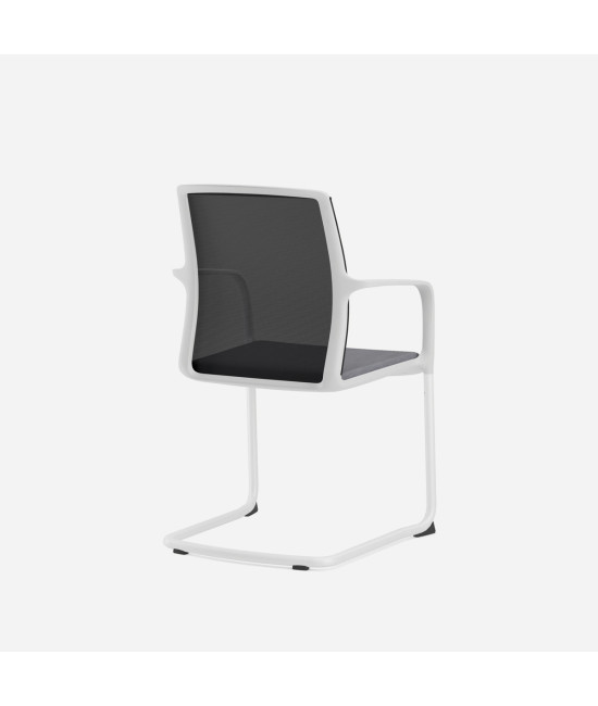 Silla confidente, de base patín JUNO WHITE. Mejor calidad y precio