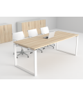 Mesa de reunión barata Ofimeet Modern ML - Materiales de calidad