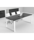 Mesa de reuniones Ofimeet Modern DL con efecto brillo para oficina
